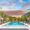 Pool deck area with lounging options